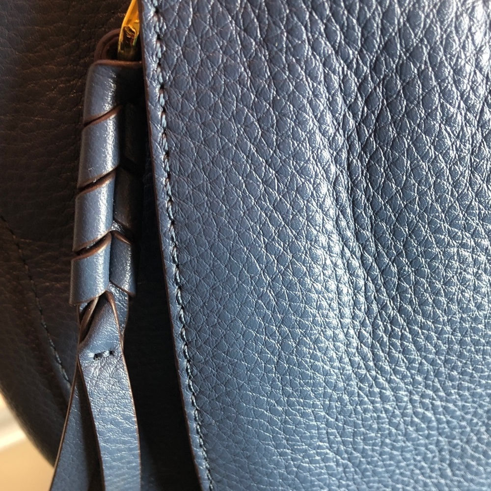 OrYANY Chic Soft Blue Pebble Leather Hobo Bag Gold Hardware and Studs NWOT - Picture 13 of 16